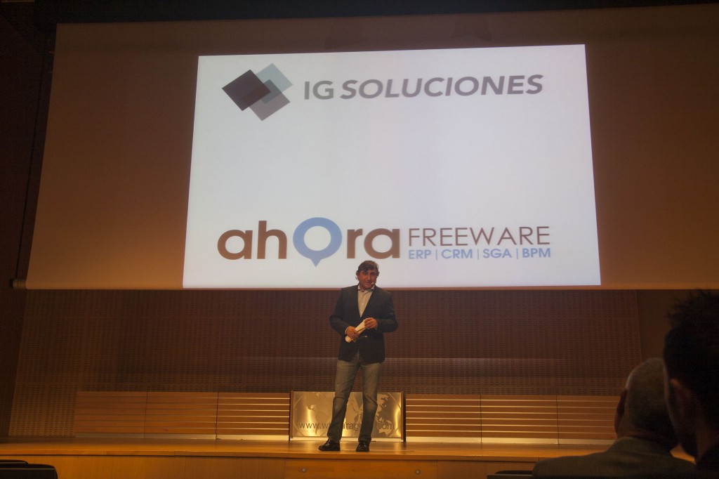 Javier Segarra presentando el evento de productividad