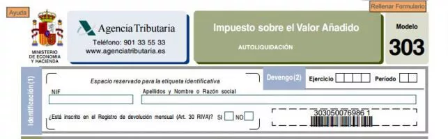 Modelo presentar IVA